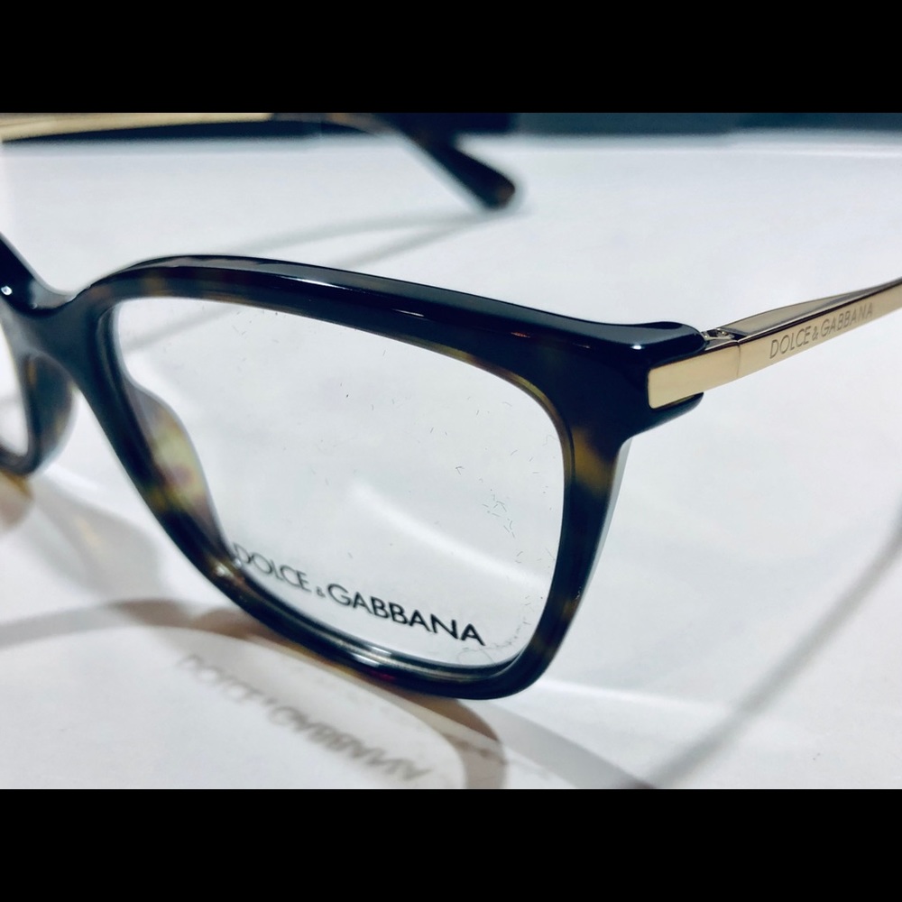 Dolce & Gabbana Eyeglasses Havana Brown w/ Gold - Picture 6 of 8